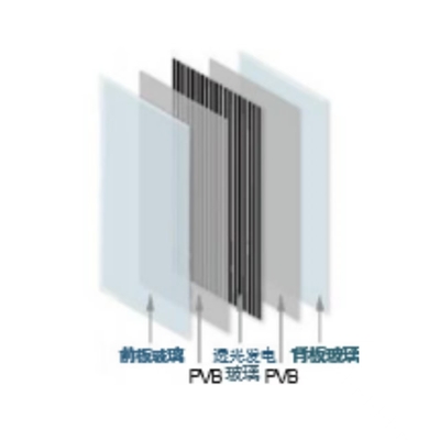 发电玻璃透光款